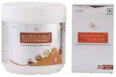 

Nutricharge Glycem ProDiet and Glycem Tablet combo Combo(Nutricharge Glycem Prodiet (500g)- 1, Nutricharge Glycem Tablet (30 tablets) - 1)