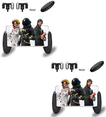 

ROQ Set Of 2 Pubg Sensitive Shoot/aim Buttons L1 R1 Trigger With Portable Grip Handle Extended Mobile Game Controller Gamepad Gaming Accessory Kit Gaming Accessory Kit(Black, For PS)