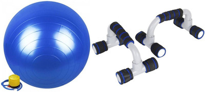 Lord Gym Ball 65cm or Adjustable Push up Stand Gym & Fitness Kit