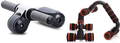 

Lord Foldable Abdominal Roller Wheel And Adjustable Push up Bar Gym & Fitness Kit