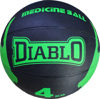 

Diablo 4KG Premium Quality Rubber Medicine Ball(Weight: 4 kg, Green)