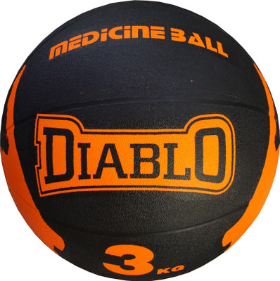 

Diablo 3KG Premium Quality Rubber Medicine Ball(Weight: 3 kg, Orange)