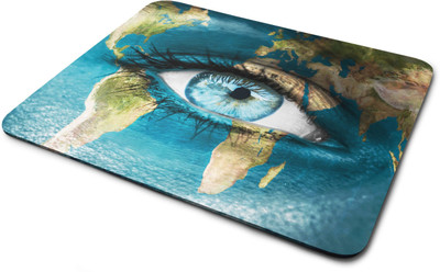 

Rawpockets Mouse Pad ' World ' s Eye ' Printed Mouse Pad|Printed Mouse pad|Rubber Mouse Pad|Laptop and Desktop Accessories|Designer Mouse pad|Non Woven Fabric Mousepad(Multicolor)