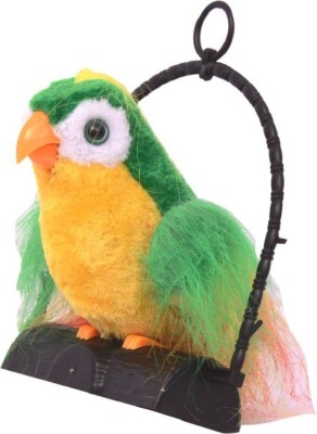 

Bluwings Talk Back Talking Parrot For Children(Green)