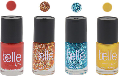 

Belle PACK OF 4 NAIL PAINTS MULTI COLOR(Pack of 4)