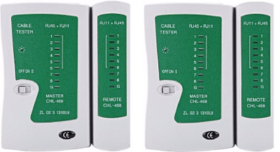 

Teratech (Pack of 2) New Mini Pro Rj45 & Rj11 Lan Deta Cable Tester Network Interface Card(Green)