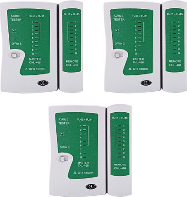 

Teratech (Pack of 3) RJ45 Network Cable Tester Ethernet LAN Wire Line Tester Tool Network Interface Card(Green)