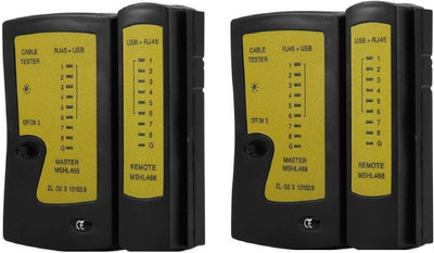 

Teratech (Pack of 2) Network LAN Cable Tester RJ45 / RJ11 / RJ12 / Cat5 Network Interface Card(Yellow)