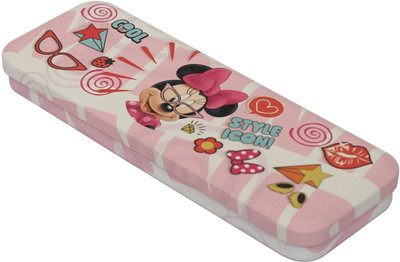 

Disney MINNIE MINNIE Art MATEL Pencil Box(Set of 1, Multicolor)