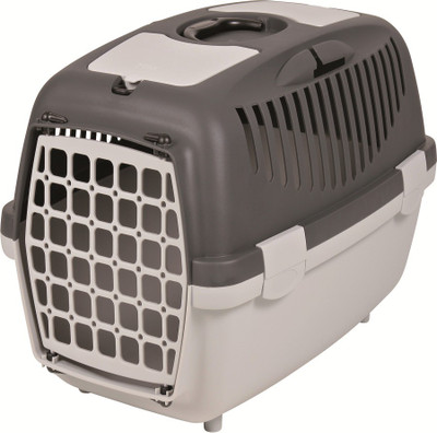 Trixie Capri (22x15x13-inch), Dark Grey Basket Pet Carrier(Suitable For Dog)