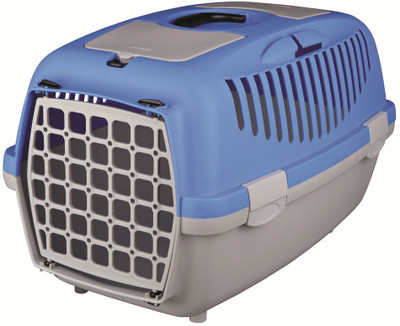 

Trixie Capri, (22x15x13-inch) Dark Pastel Blue Basket Pet Carrier(Suitable For Dog)