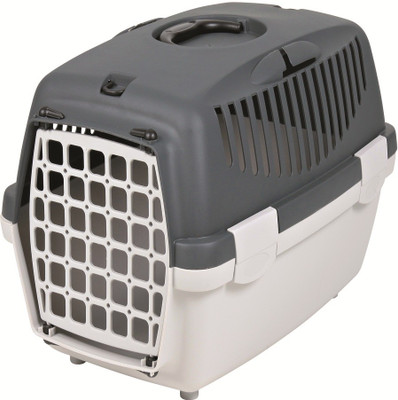 

Trixie Capri, Dark Grey (19x13x12-inch) Dark Grey Basket Pet Carrier(Suitable For Dog)