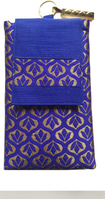 

Mahadev Exports Mobile pouch with zip behind Mobile Pouch(Blue)