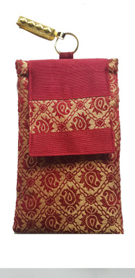 

Mahadev Exports Mobile pouch with zip behind Mobile Pouch(Maroon)
