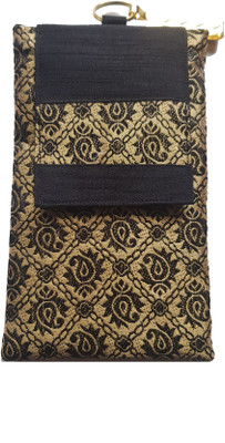 

Mahadev Exports Mobile pouch with zip behind Mobile Pouch(Black)