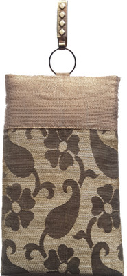 

Mahadev Exports Mobile pouch with zip behind Mobile Pouch(Gold)