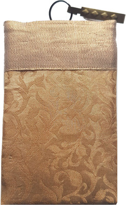 

Mahadev Exports Mobile pouch with zip behind Mobile Pouch(Gold)
