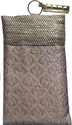 

Mahadev Exports Mobile pouch with zip behind Mobile Pouch(Gold)