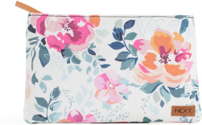 

Next Romantic Pink Retro Floral Pattern Small Handbags/Pouch, 9Inch*1Inch*6Inch, Made of Cotton Canvas Pouch(Multicolor)