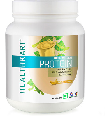 

Healthkart All Plant Protein (50%) Vegan & Lactose Free Plant-Based Protein(1 kg, Banana)