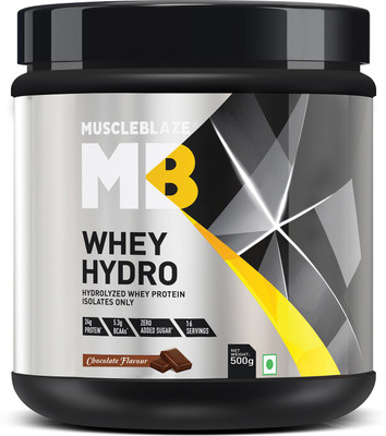 

MuscleBlaze Whey Hydro Whey Protein(500 g, Chocolate)