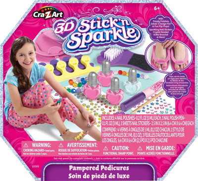 Winning Moves Shimmer & Sparkle Pampered Pedicure, Multi Color