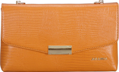

Adamis Women Evening/Party Tan Genuine Leather Sling Bag