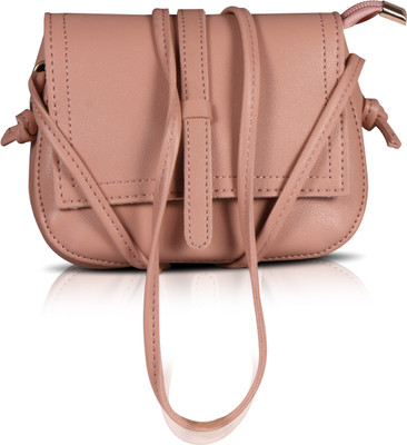 

Bonito Women Casual Pink Rexine Sling Bag