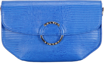 

Adamis Women Evening/Party Blue Genuine Leather Sling Bag