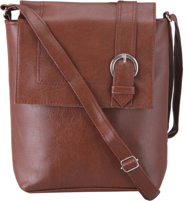 

SV Creations Girls Casual, Formal, Evening/Party, Sports Brown PU Sling Bag