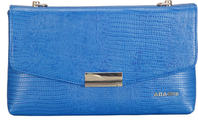 

Adamis Women Evening/Party Blue Genuine Leather Sling Bag