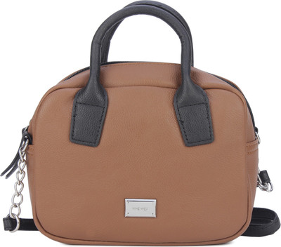 

Nine West Women Casual Brown Leatherette Sling Bag