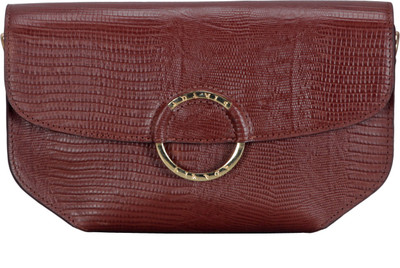 

Adamis Women Evening/Party Brown Genuine Leather Sling Bag