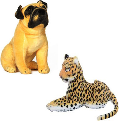 

Speoma HUTCH DOG AND CHEETAH ANIMAL SOFT TOY COMBO - 30 cm(Multicolor)