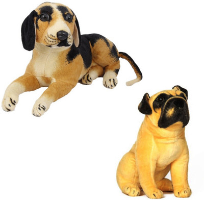 

Speoma HUTCH DOG AND BLACK DOG ANIMAL SOFT TOY COMBO - 40 cm(Multicolor)