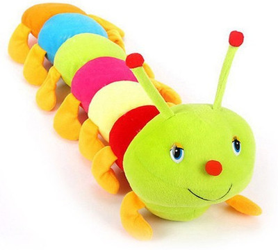 

Firstep Multicolour Cotton Caterpillar Cushion Soft Toy - 55 cm(Multicolor)