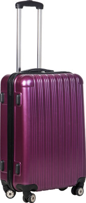 

CARRY TRIP ABS + PC 4 Wheels 24inch Check-in Luggage Trolley Bag // Travel Trolley Bag // Travel Suitcase // // Hardside Suitcase (Violet) Check-in Luggage -  inch(Purple