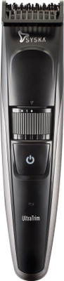 Syska UltraTrim HT800  Runtime: 30 min Trimmer for Men  (Black, Grey)