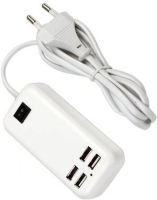 

Freya Usb 4 Ports Desktop Travel Hub Battery Charger WITH CABLE Dock(White)
