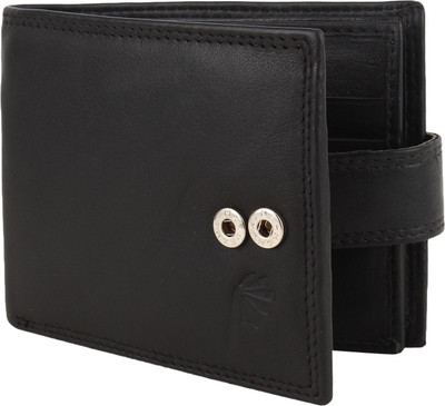 

Rosset Men Casual Black Genuine Leather Wallet(8 Card Slots)