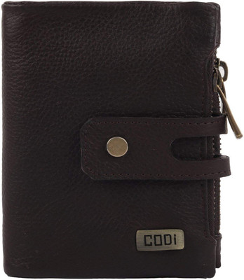 

Paper Plane Design Men Brown Genuine Leather Wallet(10 Card Slots)