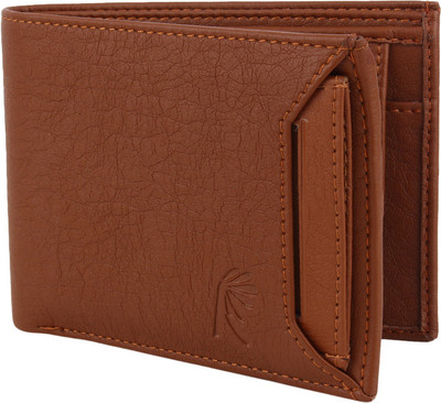

R Men Casual Tan Artificial Leather Wallet(5 Card Slots)