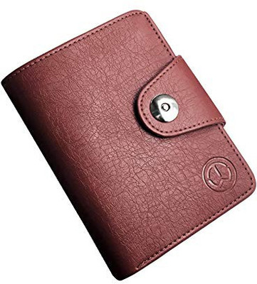 

knW Women Brown Fabric Wallet(9 Card Slots)