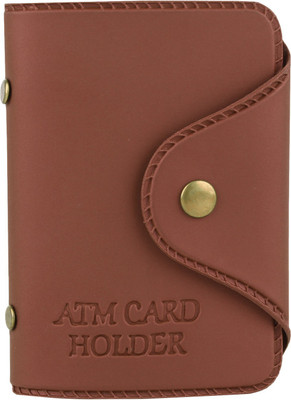 

Rosset Men Casual Tan Artificial Leather Card Holder(12 Card Slots)