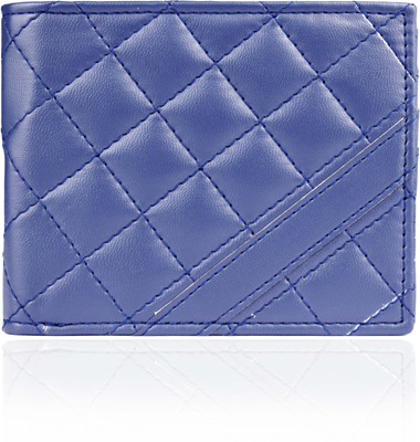 

Adam Zac Men Blue Artificial Leather Wallet(6 Card Slots)