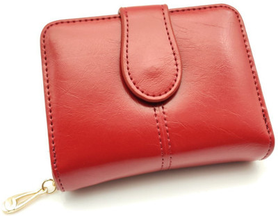 

Satyam Kraft Women Casual, Trendy, Evening/Party Red Artificial Leather Wallet(8 Card Slots), Maroon