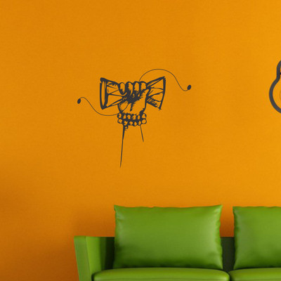 Happy Walls Vinyl Abstract Multicolor Wallpaper(L x W: 60 cm x 70 cm)