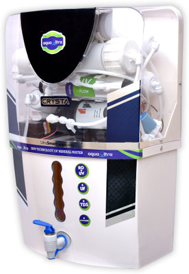 

AQUAULTRA A1027 14 L RO + UV + UF + TDS Water Purifier(White)