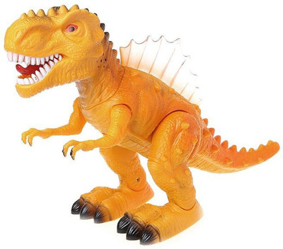 

Decor Express Large Size T-Rex Walking Dinosaur Robot with Lights, Roaring Sounds Electronic Toy Animal Toy(Yellow)