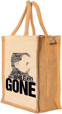 

Nisol® Typographic Gone Thoughts Waterproof Lunch Bag(Beige, 12 inch)